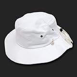 White Aussie Style Outback Drawstring Boonie Hat -- Bucket Hat Size SMALL/MEDIUM White Aussie Style Outback Drawstring Boonie Hat -- Bucket Hat Size SMALL/MEDIUM