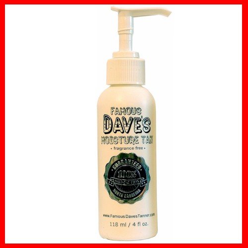 women do not stop beauty:Famous Dave's Moisture Tan *15,000 TESTIMONIALS* Self Tanner 4 fl oz. Professional Tanning Lotion