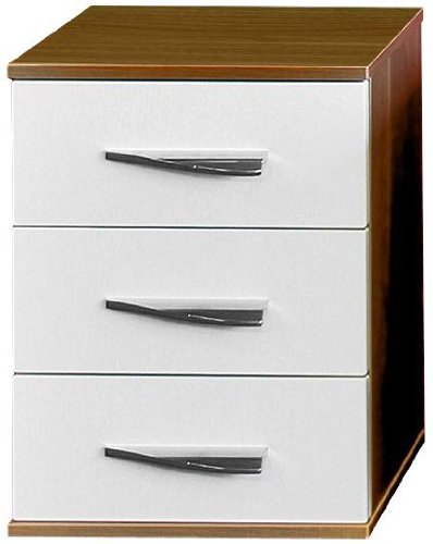 Fackelmann 83373 Unterschrank Melbourne, 3 Schubladen, Griffe links, BxHxT: 40.5 x 53 x 32 cm