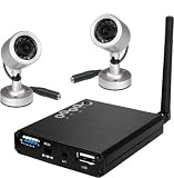 2.4GHz Nightvision USB Wireless DVR Security Surveillance System with 2 High Resolution Indoor/Outdoor Night Vision Surveillance CCTV Cameras