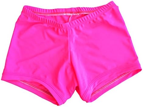 Low Rise Dance Shorts - Neon Pink Child Large