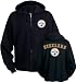 Pittsburgh Steelers Black Touchback II Full Zip Hooded Sweatshirt - Large