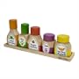 Melissa & Doug Deluxe Wooden Magnetic Kitchen Bottle Collection