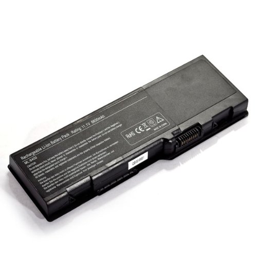 Floureon [6600 mAh 9 Cells] Wonderful-Capacity Li-ion Battery + Floureon Micro USB SD Card Reader for Dell inspiron 6400 inspiron E1501 E1505 Series fits 312-0427 312-0428 312-0460 312-0461 312-0466 312-0467 312-0599 312-0600 451-10338 451-10339 451-10424