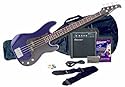 Silvertone LB11 Bass & Amp Package, Cobalt Blue