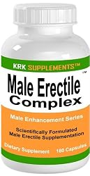 Male Erectile Complex 180 Capsules Male Enhancement Penis Erection Dysfunction KRK SUPPLEMENTS