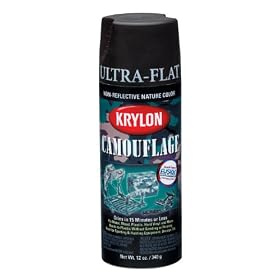 Krylon K04290000 Camouflage With Fusion For Plastic Paint Technology Aerosol Spray Paint, 11-Ounce, Camouflage Black