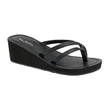 ALDO Verstraete - Women Wedge Sandals - Black Synthetic - 11