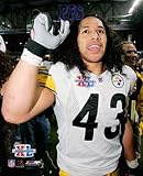 Pittsburgh Steelers Troy Polamalu at Super Bowl XL