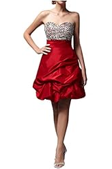 Plus Size Empire   Waistline Sweetheart Taffeta Lace Homecoming Dress/Prom Dress/Party Dress 