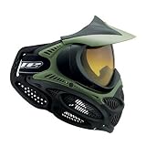 Sporting Goods : Paintball Dye Invision I3 Pro Thermal Mask/Goggles w/Soft Ears - Olive Green
