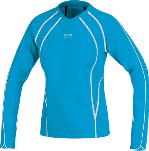 GORE RUNNING WEAR Damen LONG Shirt PULSE, pool blue, 38 Preisvergleich