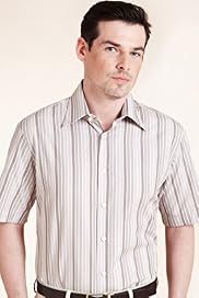 Collezione Pure Cotton Short Sleeve Pecorino Striped Shirt