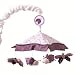 Lambs and Ivy Luv Bugs Musical Mobile, Plum