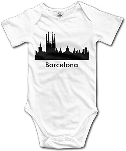 Baby Bodysuit Barcelona City Skylines Silhouettes Hot Cool Baby Onesie Jumpsuit