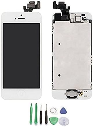 iCoolkit®Replacement LCD Display Touch Screen Digitizer Assembly for iPhone 5 with tools White
