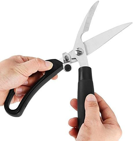 LAXWIN Seafood Scissors &amp; Kitchen Shears -Chicken Bone Scissors Shears, Lobster Shrimp Crab Or Fish Seafood Scissors, Kitchen Tool