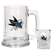 San Jose Sharks Boilermaker Set - Primary Logo NHL Hockey