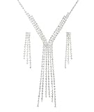 Accessories By Park Lane S2034 Diamante Necklace And Earring Set With Crystal Stones
