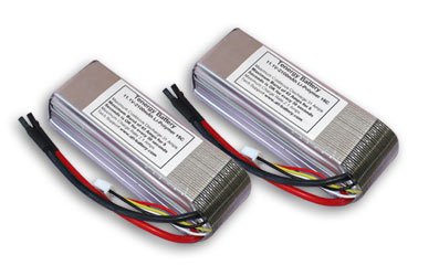 41bW5YYPoIL Two 11.1 volt 2100mAh 15C Li Poly Packs for RC airplane T Rex helicopter