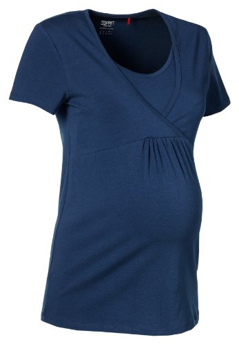 ESPRIT Maternity Damen Umstandsmode Shirt/ Top, C84730, Gr. 42 (XL), Blau (402 Dark Navy) Preisvergleich