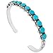 925 Sterling Silver Bracelet with Genuine Turquoise