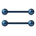 Ruifan Mix Color 316L Stainless Steel Nipple Shield Tongue Barbell Ring Bar Body Piercing 14G 8PCS