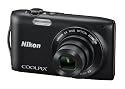 Nikon - Coolpix S3300 - Appareil photo numérique - 16 Mpix - Zoom optique Nikkor 6x - Noir