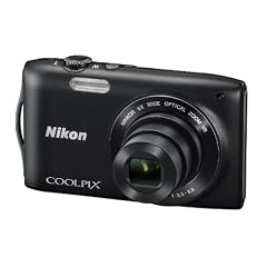 Nikon Coolpix S3300 Digitalkamera (16 Megapixel, 6-fach opt. Zoom, 6,7 cm (2,7 Zoll) Display, bildstabilisiert) schwarz