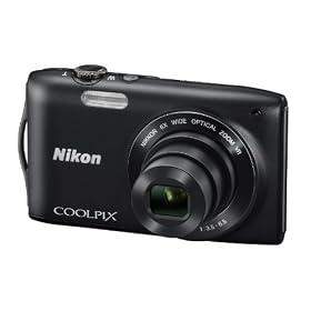 Nikon - Coolpix S3300 - Appareil photo num�rique - 16 Mpix - Zoom optique Nikkor 6x - Noir