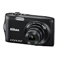Nikon Coolpix S3300 Digitalkamera (16 Megapixel, 6-fach opt. Zoom, 6,7 cm (2,7 Zoll) Display, bildstabilisiert) schwarz