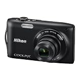 Nikon COOLPIX S3300 Compact Digital Camera - Black (16MP, 6x Optical Zoom) 2.7 inch LCDby Nikon