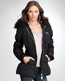 41bWAJazg9L. SL160  Corset Puffer Faux Fur Trim Jacket   BLACK (L)