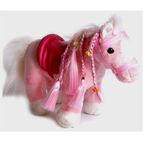 Peluche Cheval Poney Rose Bruitages Et Mouvements