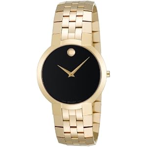 Movado Men's Faceto Gold-Plated Stainless Steel Watch #0606236