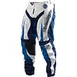 Troy Lee Designs GP Speedshop Men's Dirt Bike Motorcycle Pants w/ Free B&F Heart Sticker Bundle - Blue