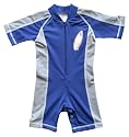 DaRiMi Kidz All-In-One Short Sleeve Blue/Light Grey 12-18 Months