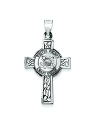 Sterling Silver US Coast Guard Cross Charm Jewelry