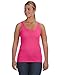 Anvil 882L Ladies Ringspun Tank - Hot Pink - 'XL