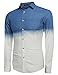 Coofandy Men's Fashion Turn Down Collar Dress Shirt Long Sleeve Casual Shirts