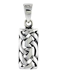Sterling Silver Celtic Knot Pendant, 7/8 inch