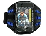 Heavy Duty Sport Workout Mesh Armband for Apple iPod Touch 8gb 16gb MP3 Player - 3 Color Choices, BLUE