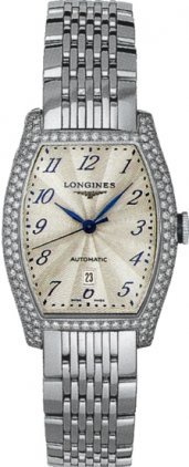 Longines Watches-Longines Evidenza Automatic with Diamond Bezel Women's Watch