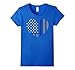Blue Lives Matter Thin Blue Line Heart Flag Police Tee