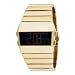 EVISU Mens EV 7007 44 Digi Man Gold Tone Stainless Steel Digital Bracelet Watch