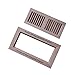 4 X 12 Inch White Oak Wood Flush Mount with Frame Vents,Floor Register Vent Cover Grille Unfinished by WELLAND, 3/4