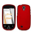 Samsung Gravity Smart T589 Rubberized Hard Phone Cover Protector Case - Red