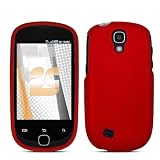 Samsung Gravity Smart T589 Rubberized Hard Phone Cover Protector Case – Red