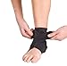 MUELLER Sports Medicine Green Adjustable Ankle Support Brace, Ankle Pain Relief Support for Men and Women, Ideal for Sprains, Strains, Arthritis, Black, One Size