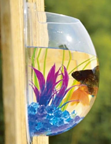 ILOVEDECOR Fish Bubble Wall Mounted Acrylic Fish Bowl (2-pack)